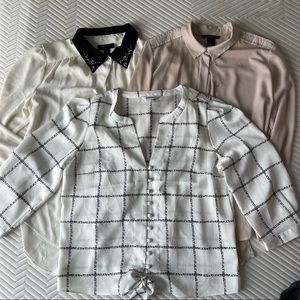 Business Casual Blouse Bundle 3 Items size S-M